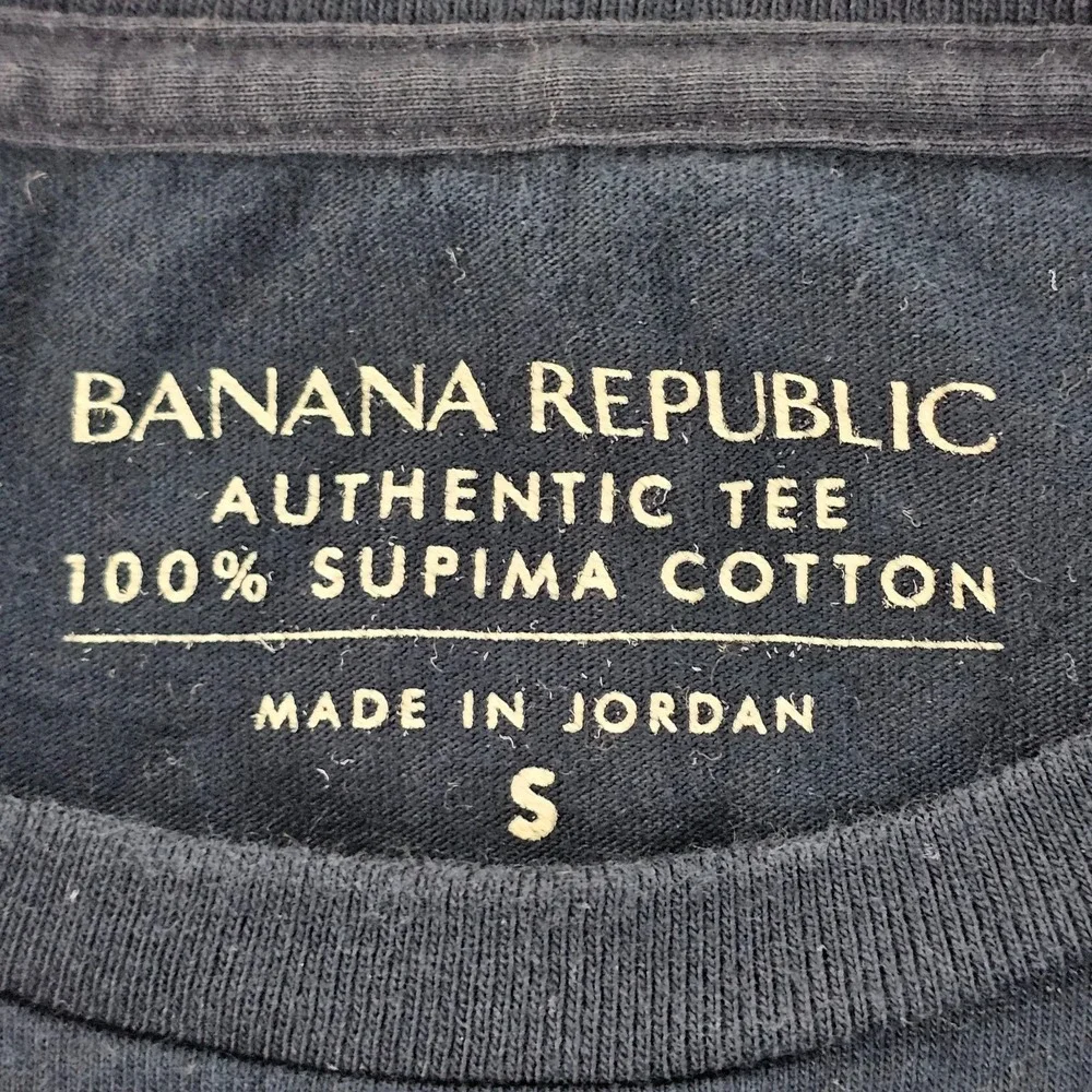 Banana Republic Authentic Tee Blue Short Sleeve Cotton T-Shirt Men's S
